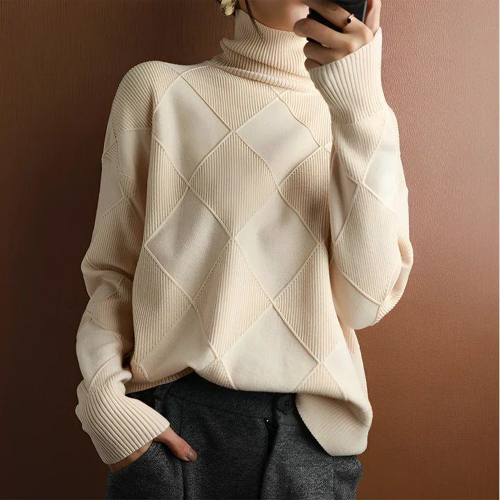 JOSIE⎮STRUCTURED TURTLENECK SWEATER