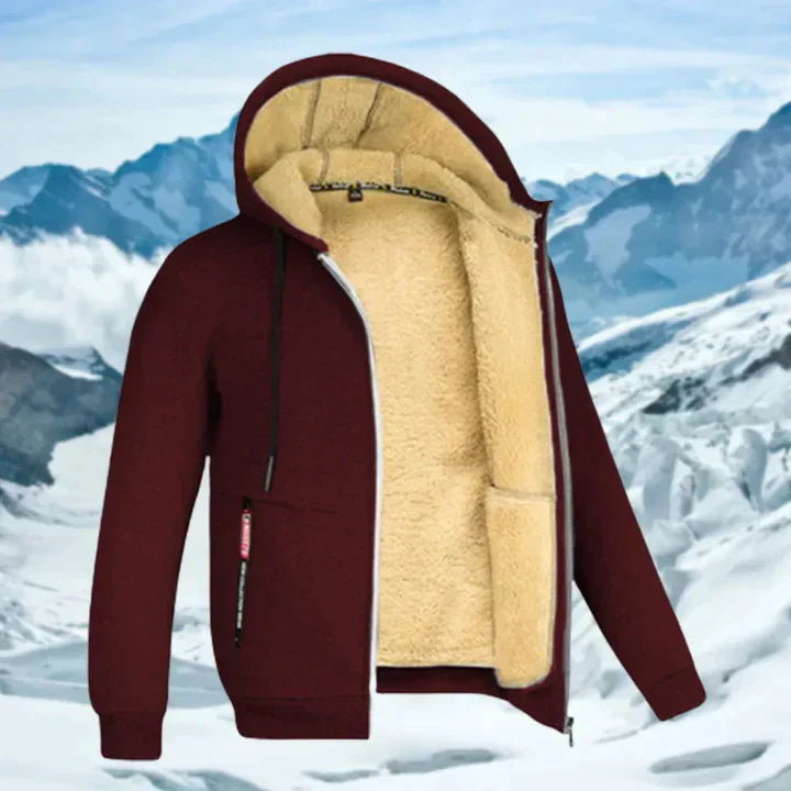 GILBERT -  WINTER JACKET WITH HOOD AND FLEECE