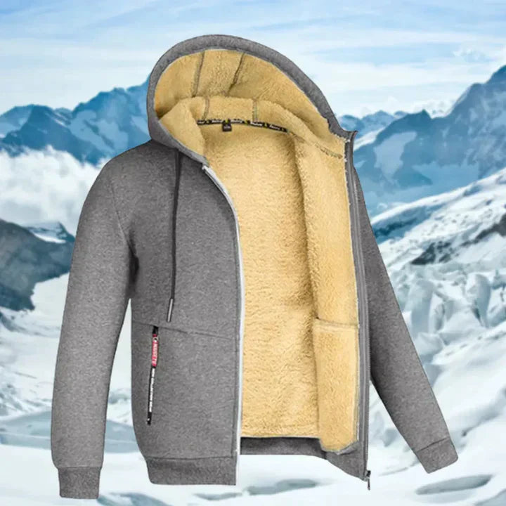 GILBERT -  WINTER JACKET WITH HOOD AND FLEECE