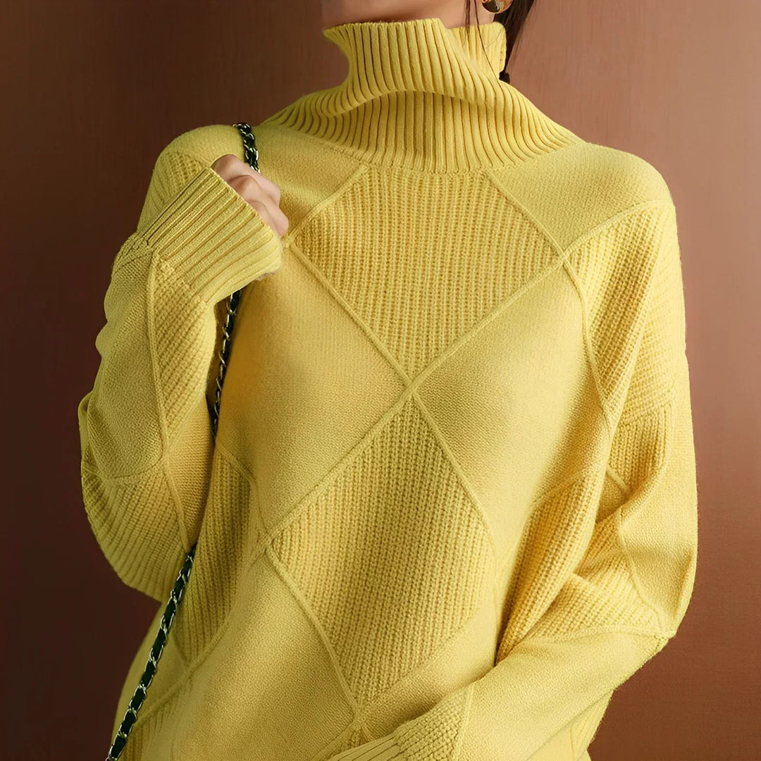 JOSIE⎮STRUCTURED TURTLENECK SWEATER