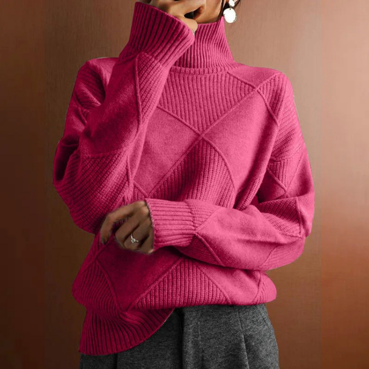 JOSIE⎮STRUCTURED TURTLENECK SWEATER