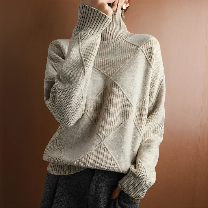 JOSIE⎮STRUCTURED TURTLENECK SWEATER