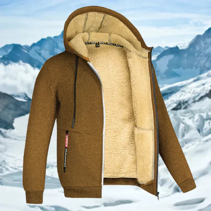 GILBERT -  WINTER JACKET WITH HOOD AND FLEECE